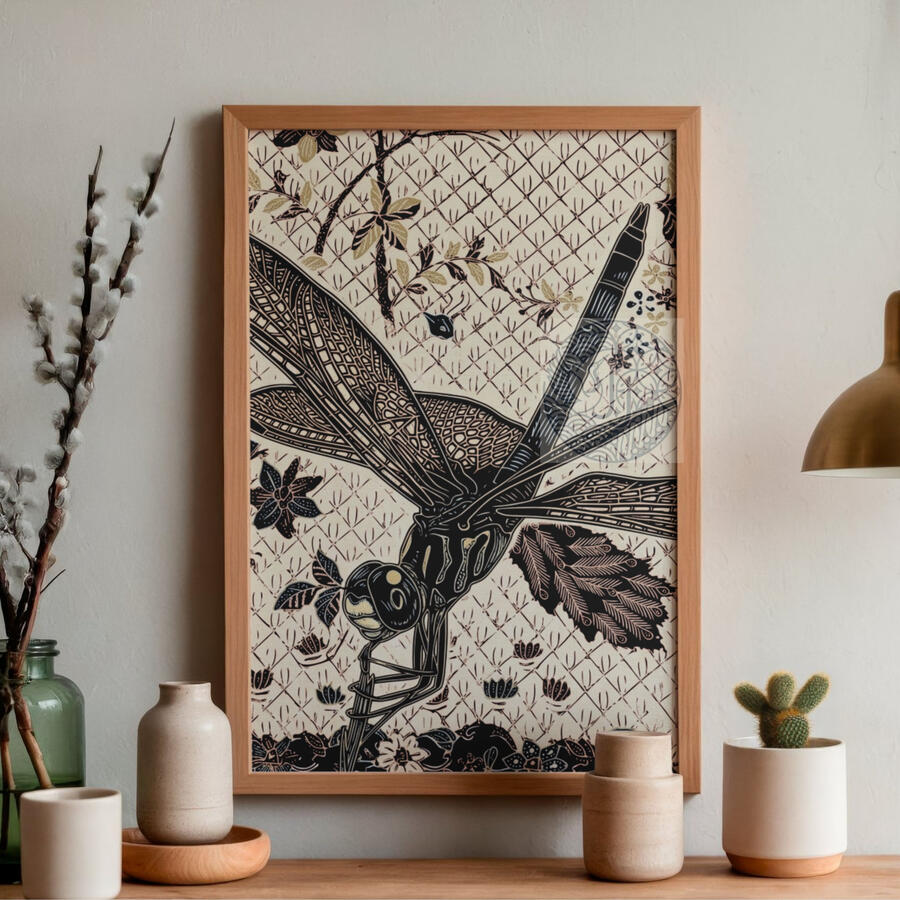 Dragonfly Batik Print Dragonfly Batik Print