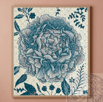 Grandmillennial Hydrangea Batik Print